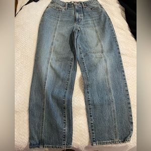 Women’s wide leg denim jeans